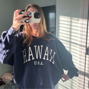 Blue Hawaii USA Crewneck Sweatshirt